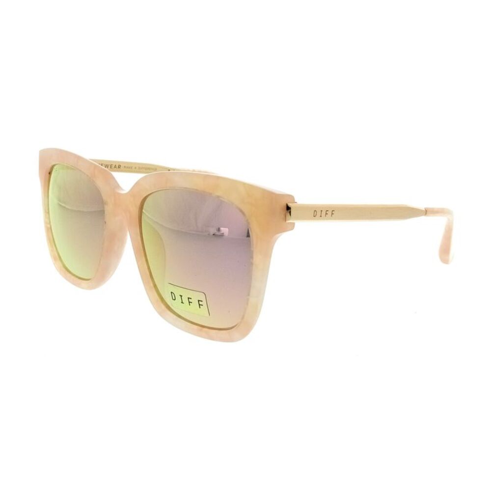 Diff SDFBLLA54CITR Citrine Pearl Round Womens Sunglasses